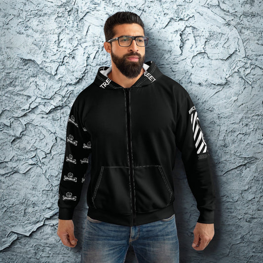 Borcelle/ Street Collab - Zip - up Hoodie, Urban Street Style - LUNAE GLOW