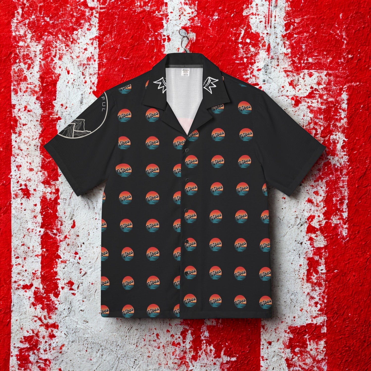 Men's Tropical Vibes Hawaiian Camp Shirt - LUNAE GLOW