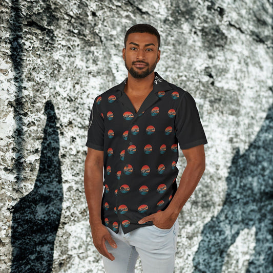Men's Tropical Vibes Hawaiian Camp Shirt - LUNAE GLOW