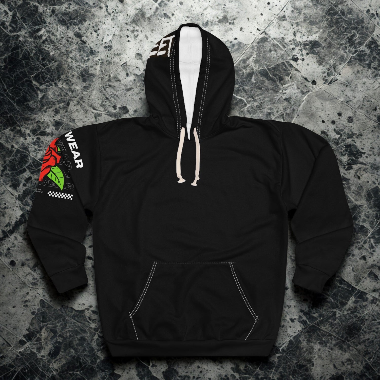 Street/rose Collab Hoodie, Unisex, Urban Style Apparel - LUNAE GLOW