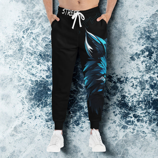 Street/Wolf Collab Design - Athletic Joggers - LUNAE GLOW