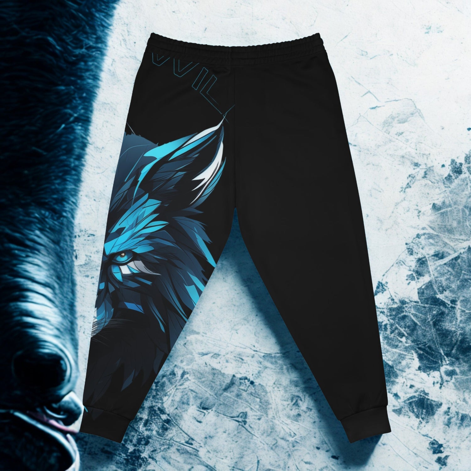 Street/Wolf Collab Design - Athletic Joggers - LUNAE GLOW