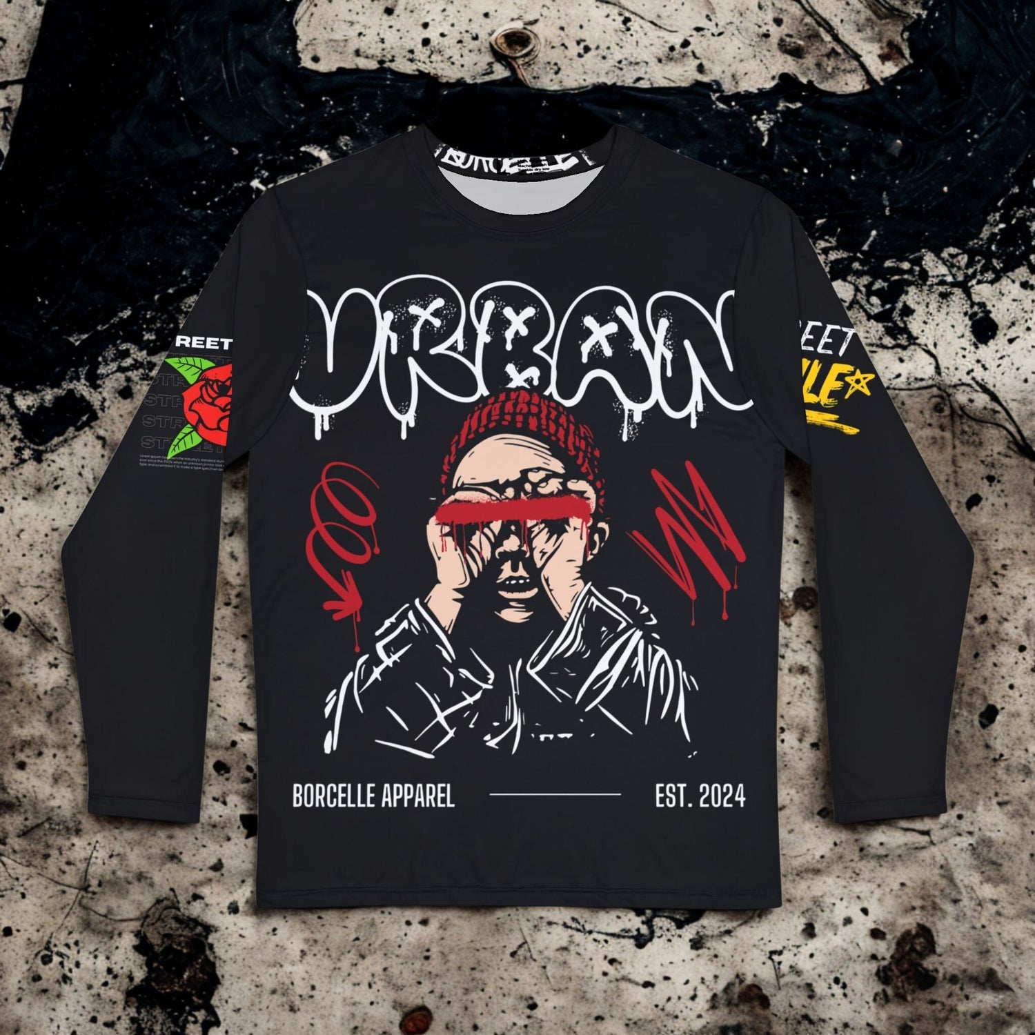 Urban Borcelle/Street Style/rose Collab - Long Sleeve Shirt - LUNAE GLOW