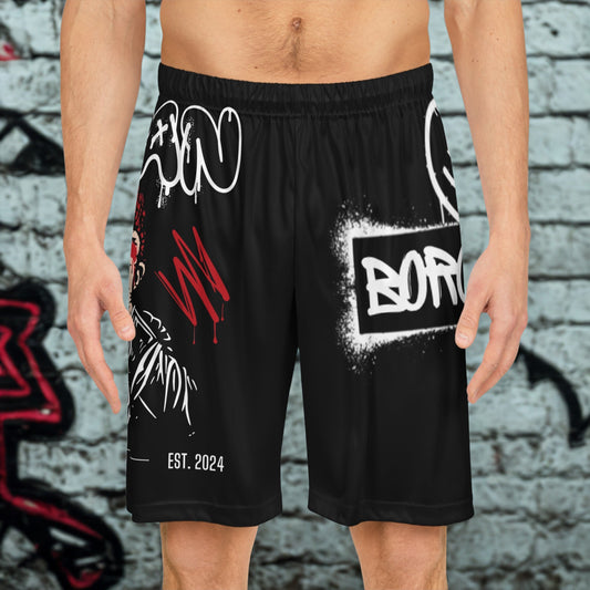 Urban/Borcelle Collab - Basketball Shorts - LUNAE GLOW