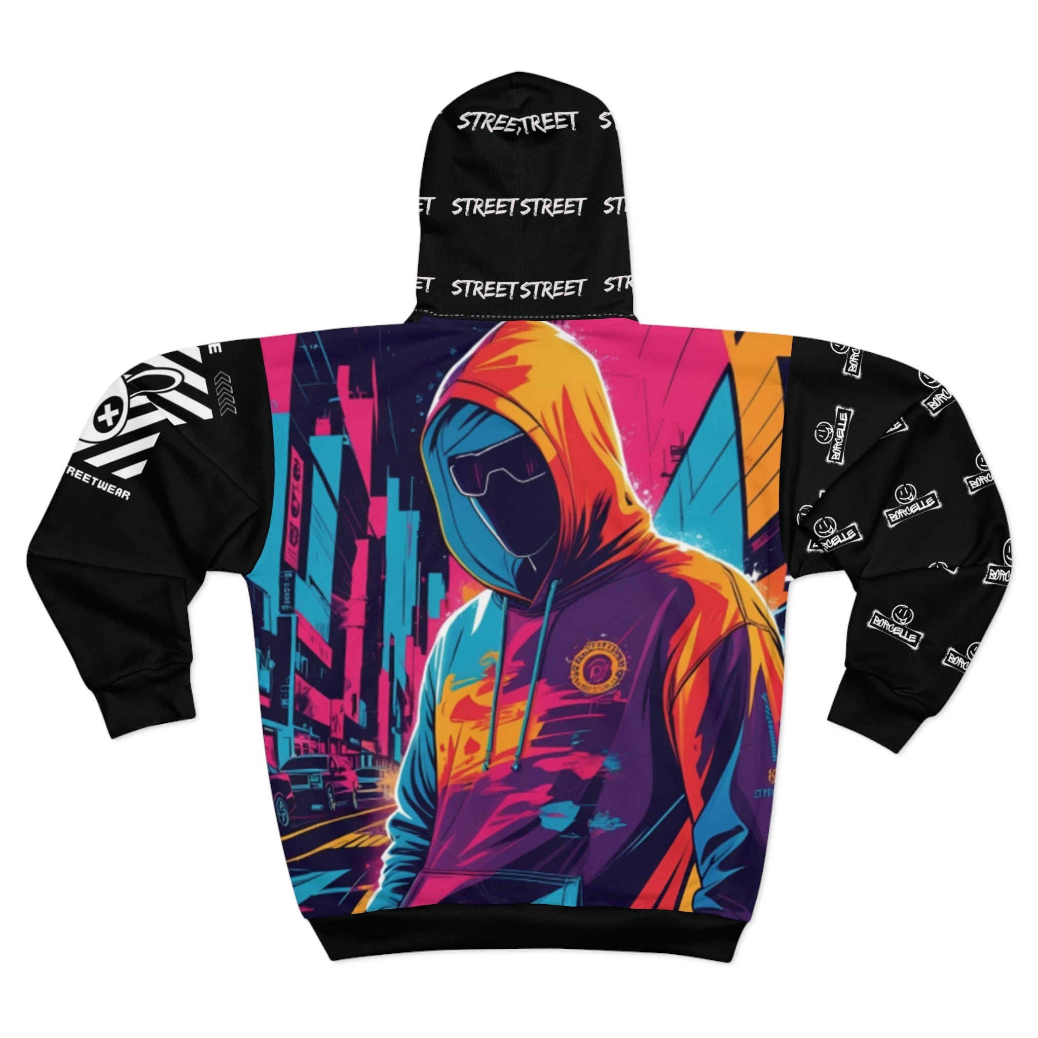 Chromatic Zip Hoodie – Oversized Artistic Streetwear Jacket - LUNAE GLOW