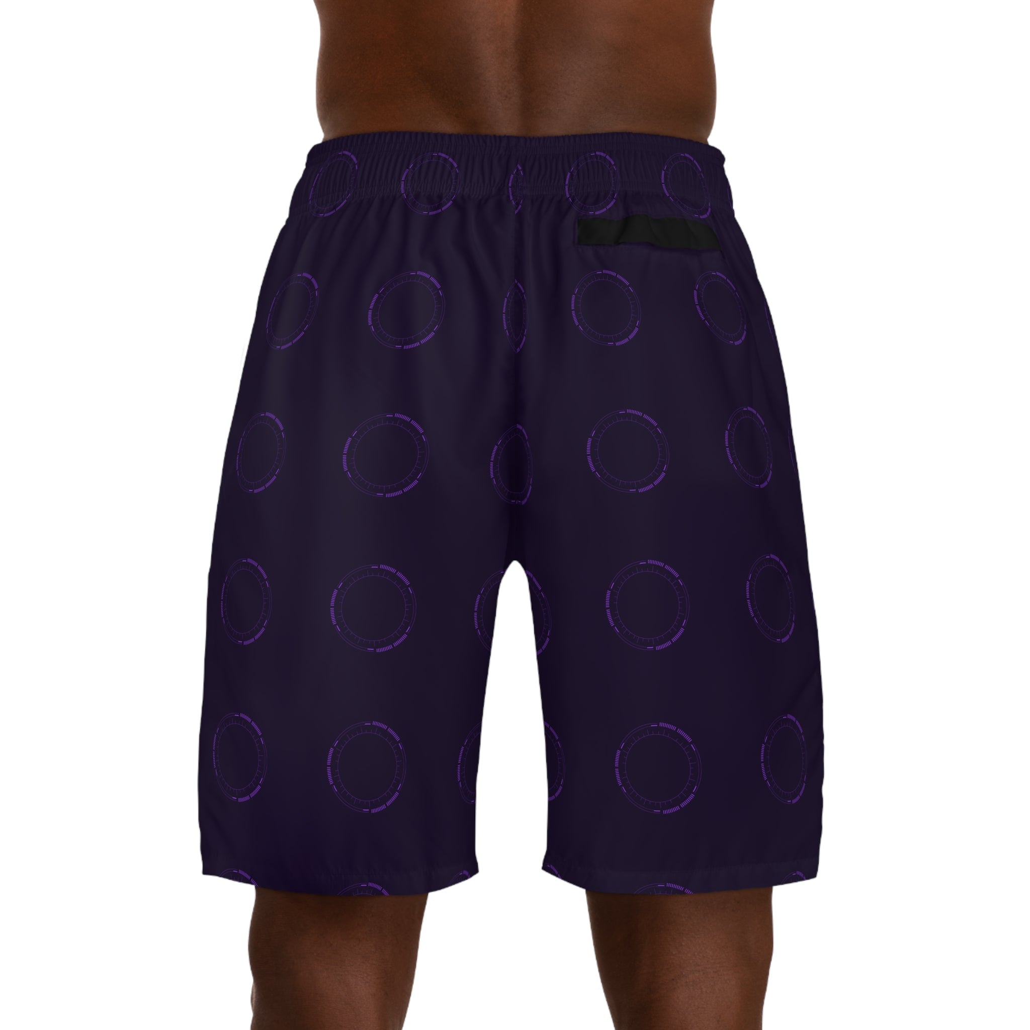 Violet Motion Shorts – Patterned Streetwear Jogger Shorts - LUNAE GLOW