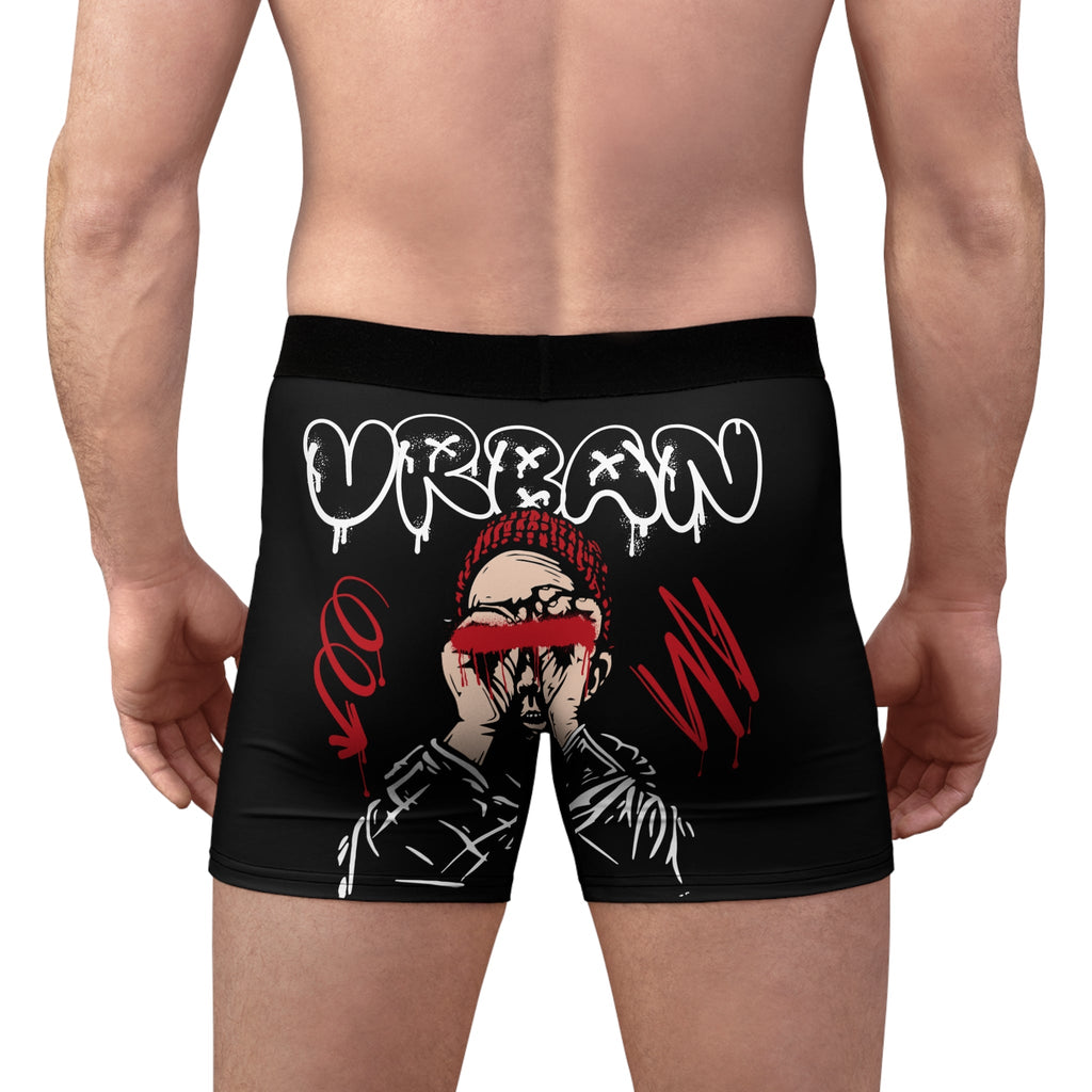 Urban Core Boxer Briefs – Street Art Graphic Underwear - LUNAE GLOW