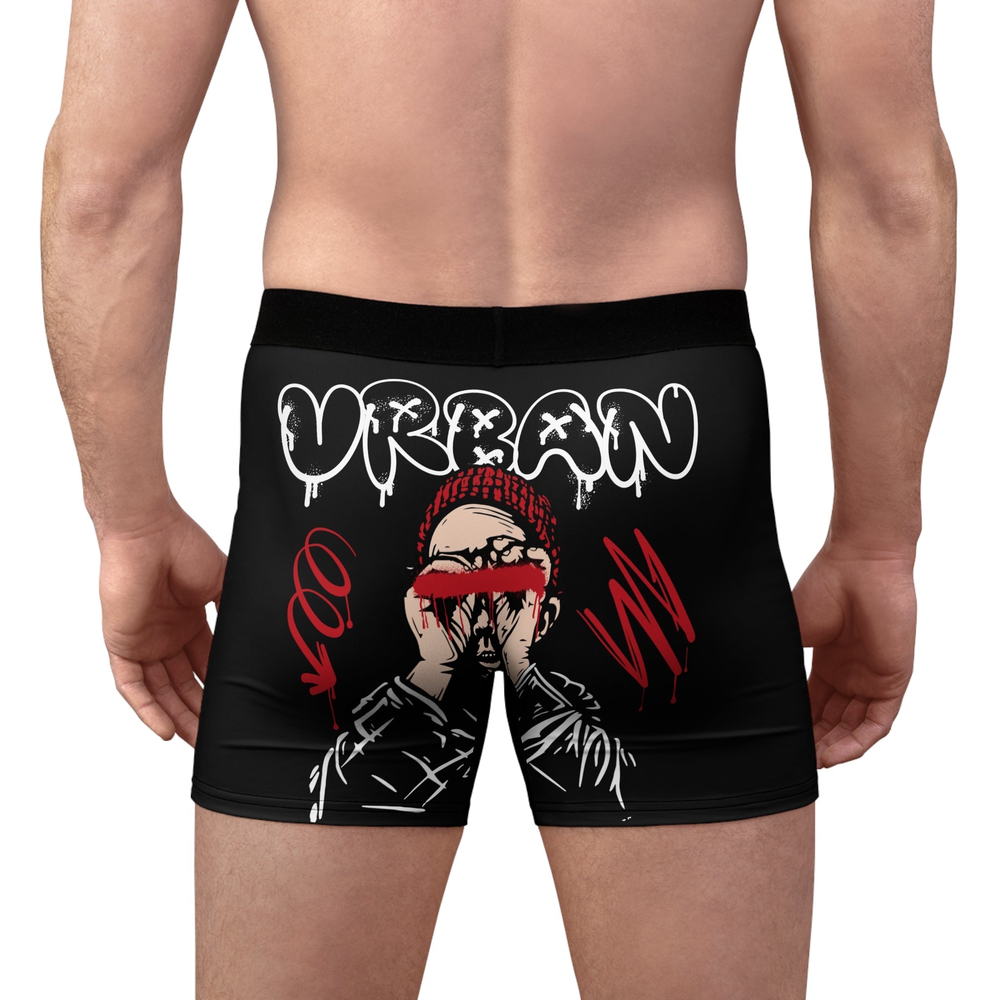 Urban Core Boxer Briefs – Street Art Graphic Underwear - LUNAE GLOW