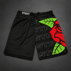 Borcelle Rose Court Shorts – Graphic Basketball Streetwear - LUNAE GLOW