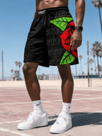 Borcelle Rose Court Shorts – Graphic Basketball Streetwear - LUNAE GLOW