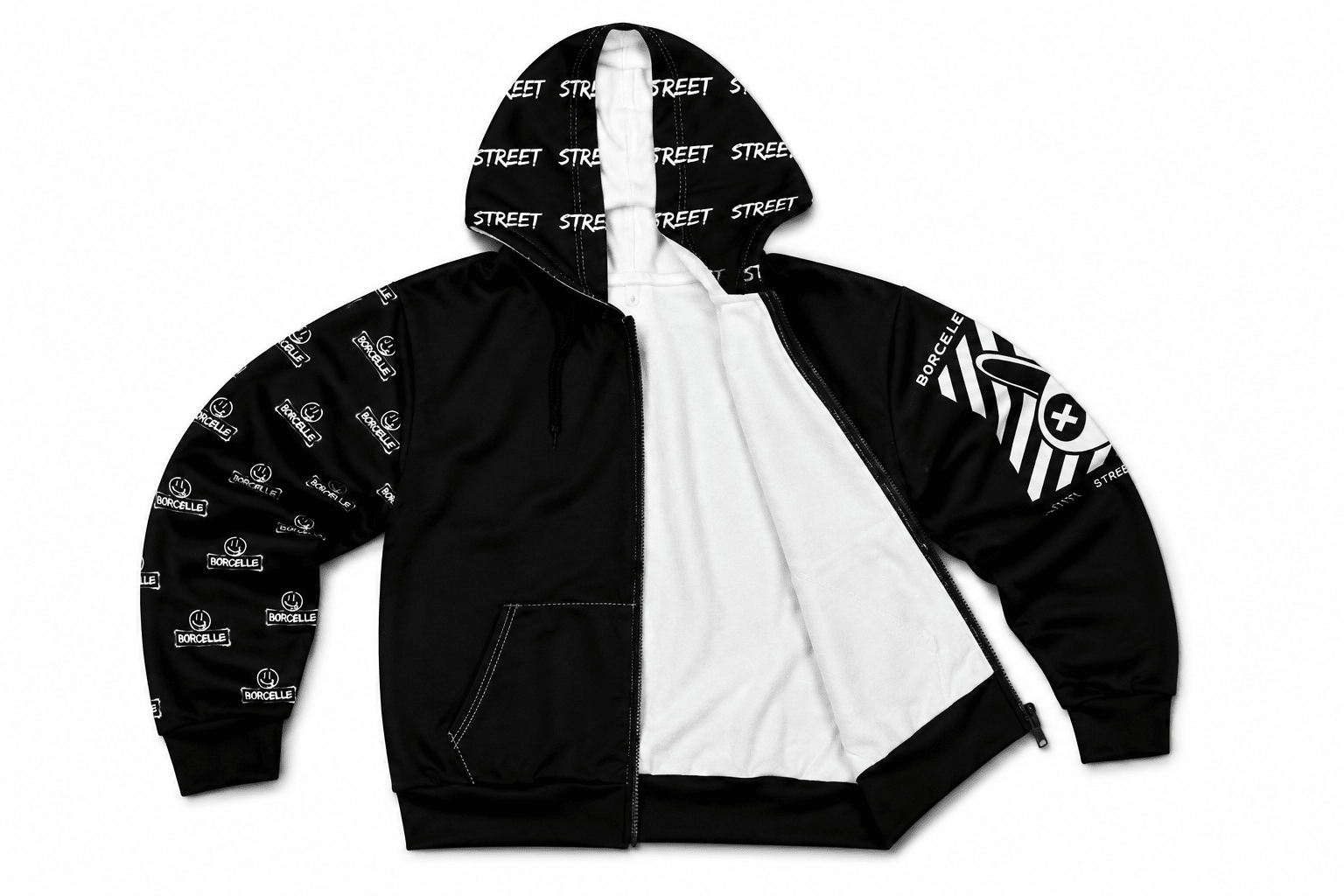 Chromatic Zip Hoodie – Oversized Artistic Streetwear Jacket - LUNAE GLOW