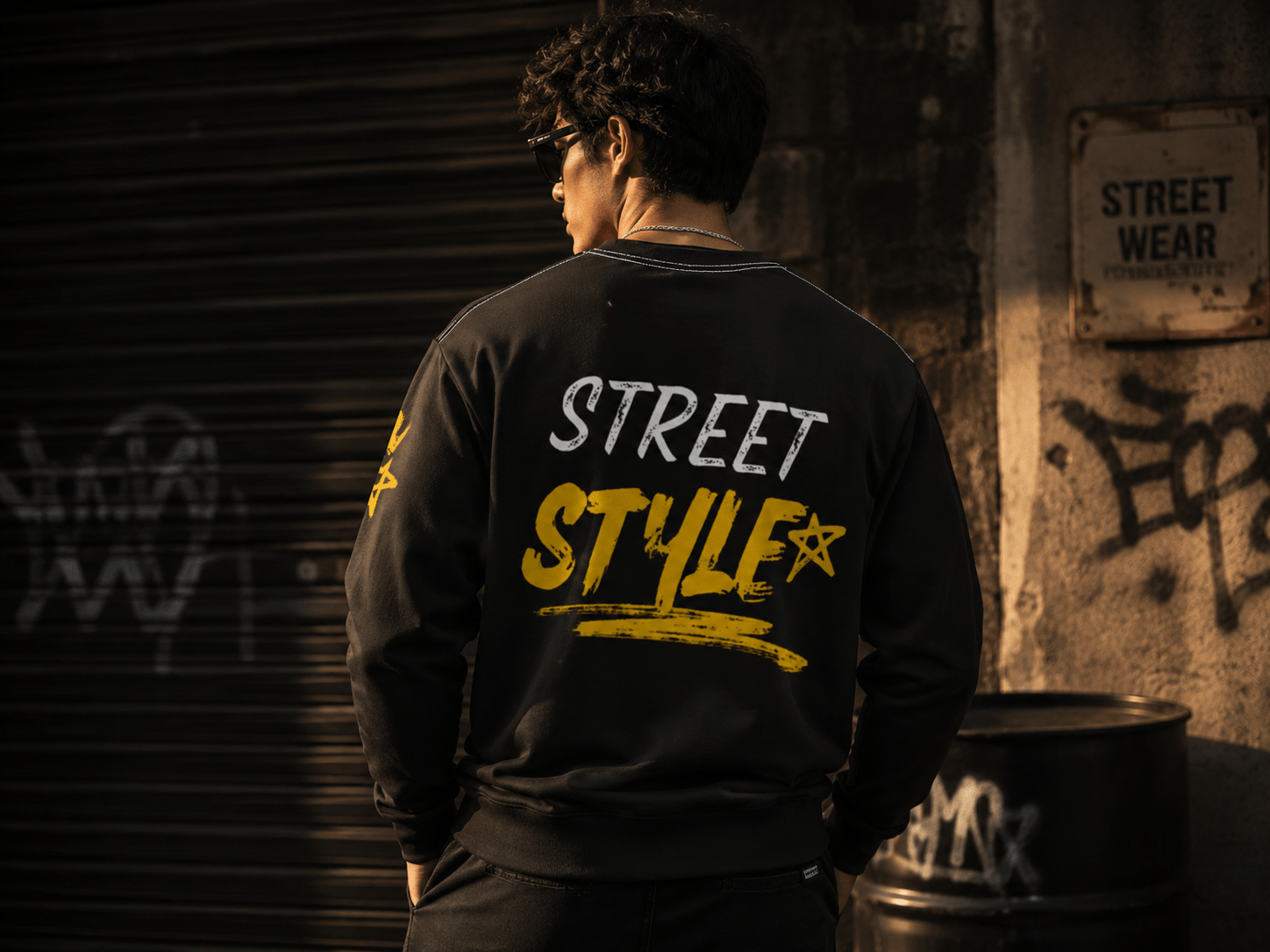 Core Street Crewneck – Graphic Streetwear Sweatshirt - LUNAE GLOW