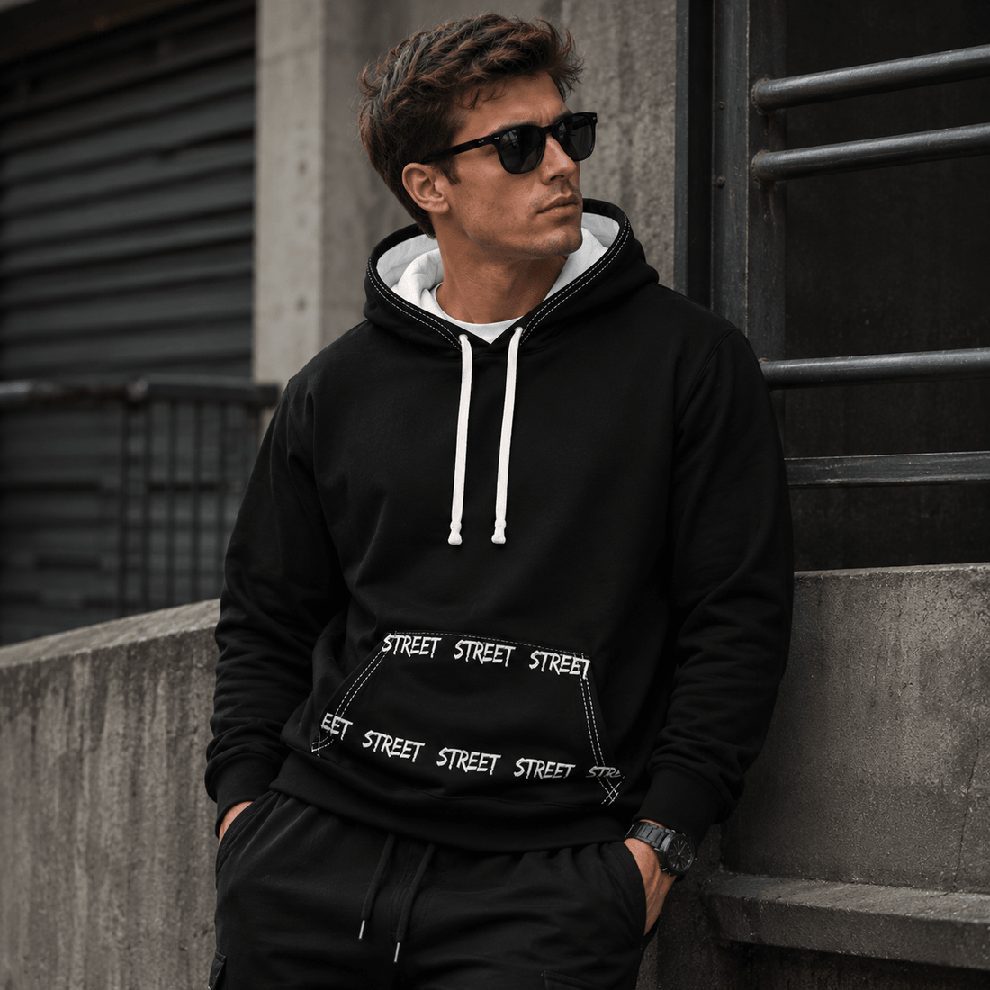 CoreLayer Pullover Hoodie – Premium Graphic Streetwear Sweatshirt - LUNAE GLOW