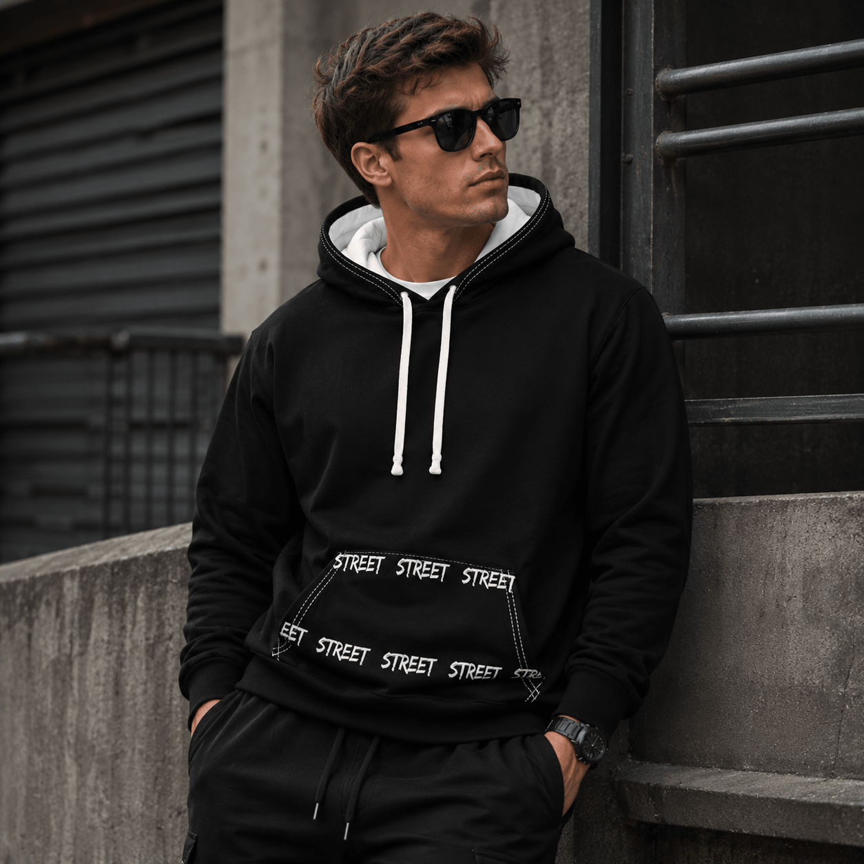 CoreLayer Pullover Hoodie – Premium Graphic Streetwear Sweatshirt - LUNAE GLOW