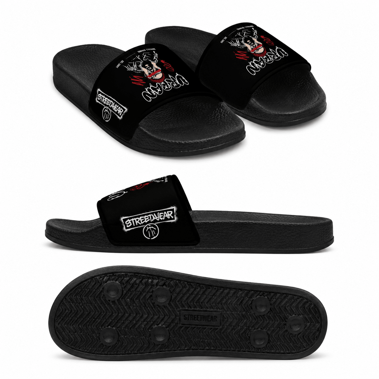 CoreSlide Graphic Slides – Streetwear Summer Sandals - LUNAE GLOW