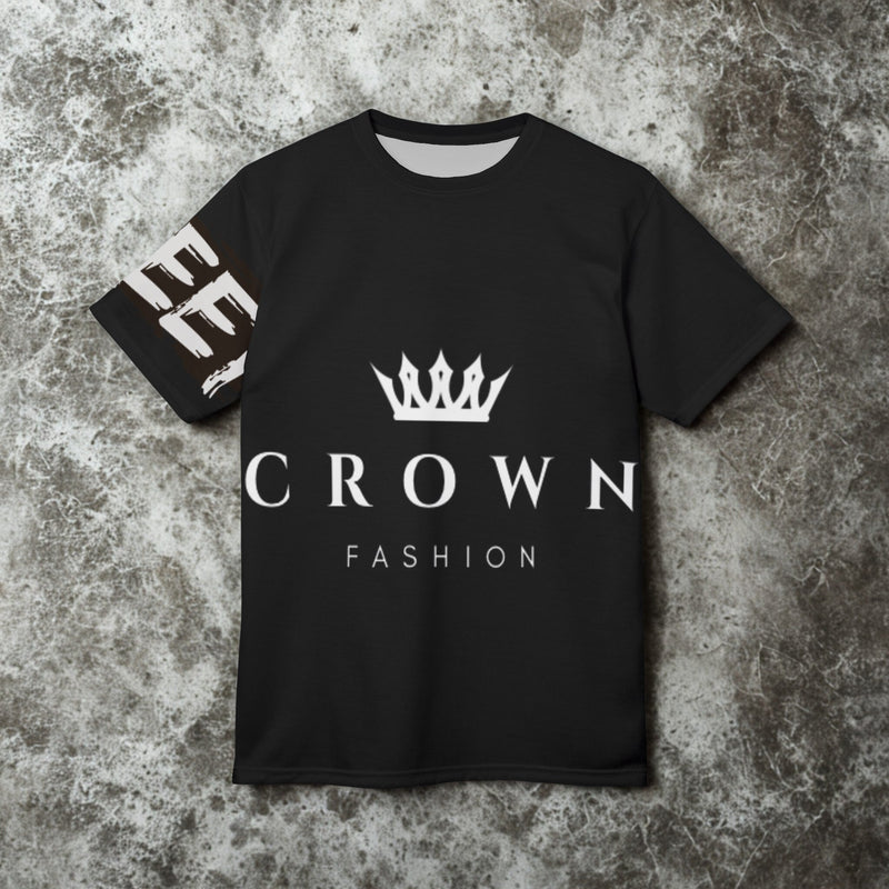 Crown Fashion Unisex Cut & Sew Tee, Streetwear Style - LUNAE GLOW