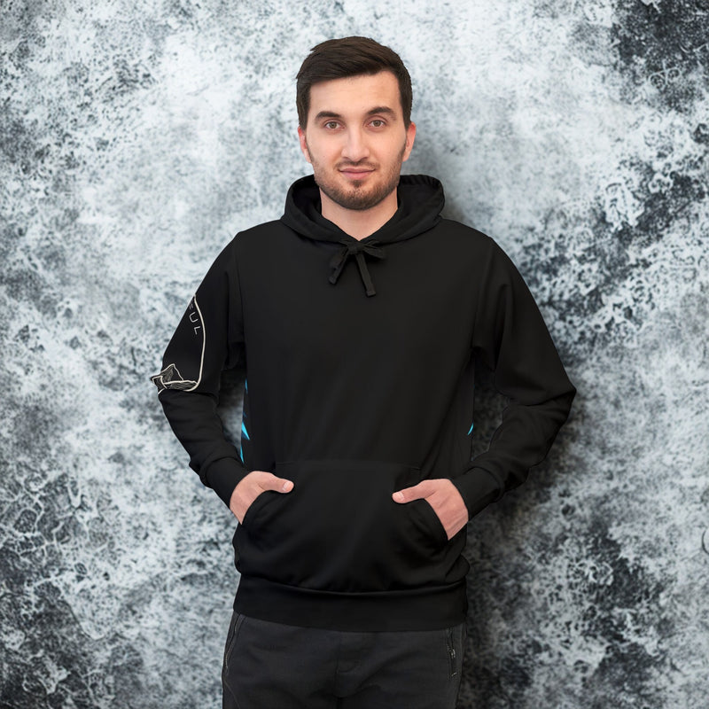 Fierce Wolf Collab Athletic, Unisex Hooded Sweatshirt - LUNAE GLOW