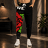 Floral Graphic Joggers – Rose Print Streetwear Performance Pants - LUNAE GLOW