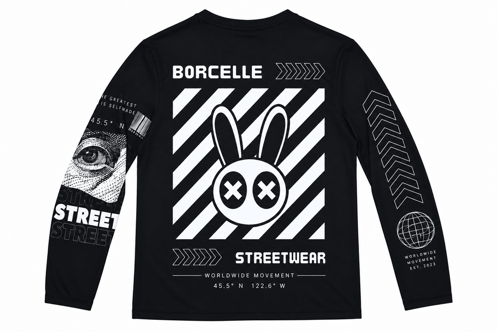 Graff Core Long Sleeve – Premium AOP Streetwear Shirt - LUNAE GLOW