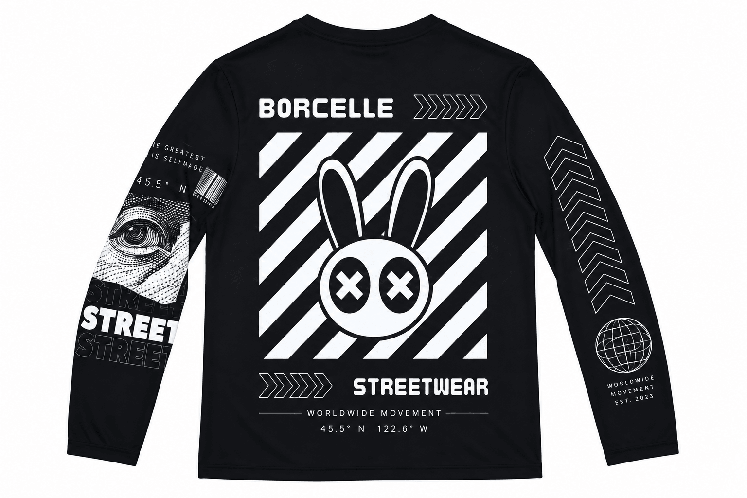 Graff Core Long Sleeve – Premium AOP Streetwear Shirt - LUNAE GLOW