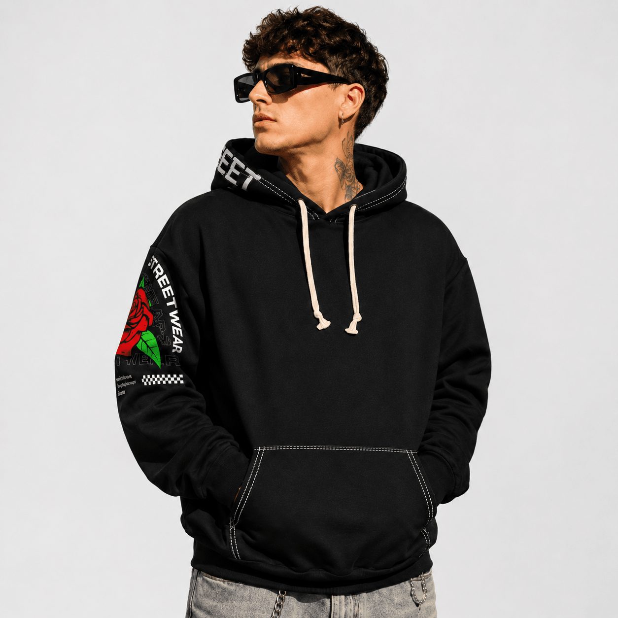 GraffLayer Hoodie – Street Art Graphic Pullover - LUNAE GLOW