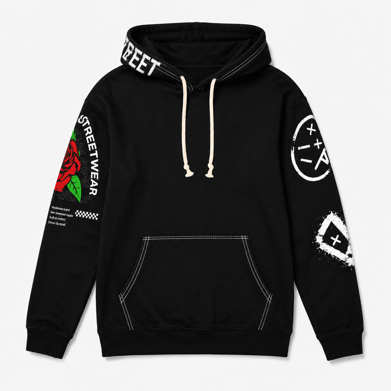 GraffLayer Hoodie – Street Art Graphic Pullover - LUNAE GLOW