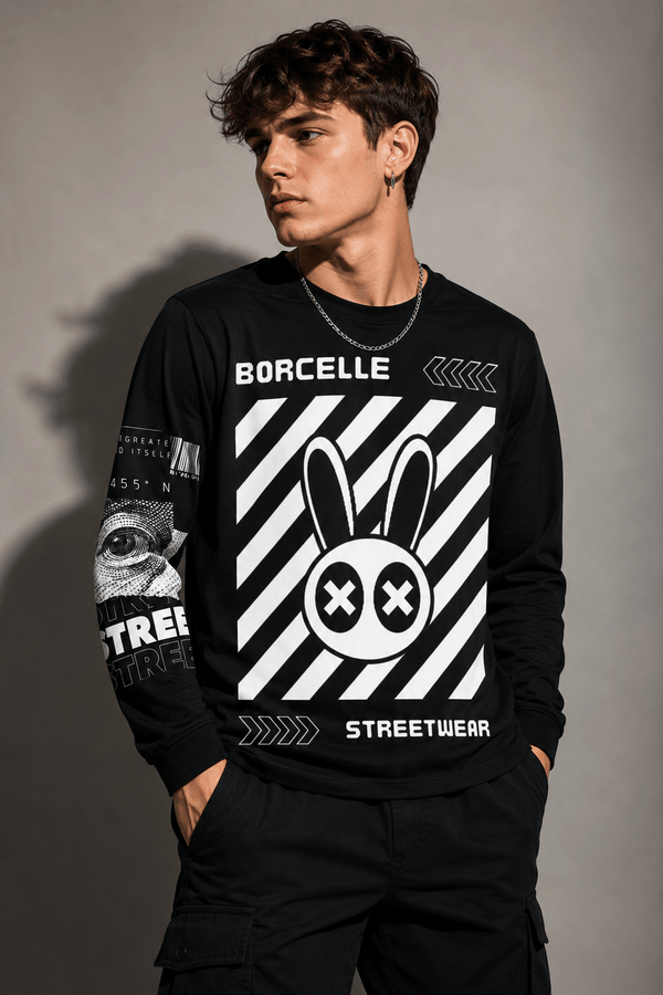 Men's All-Over Print Graphic Long Sleeve Shirt – Premium AOP Streetwear Top - LUNAE GLOW