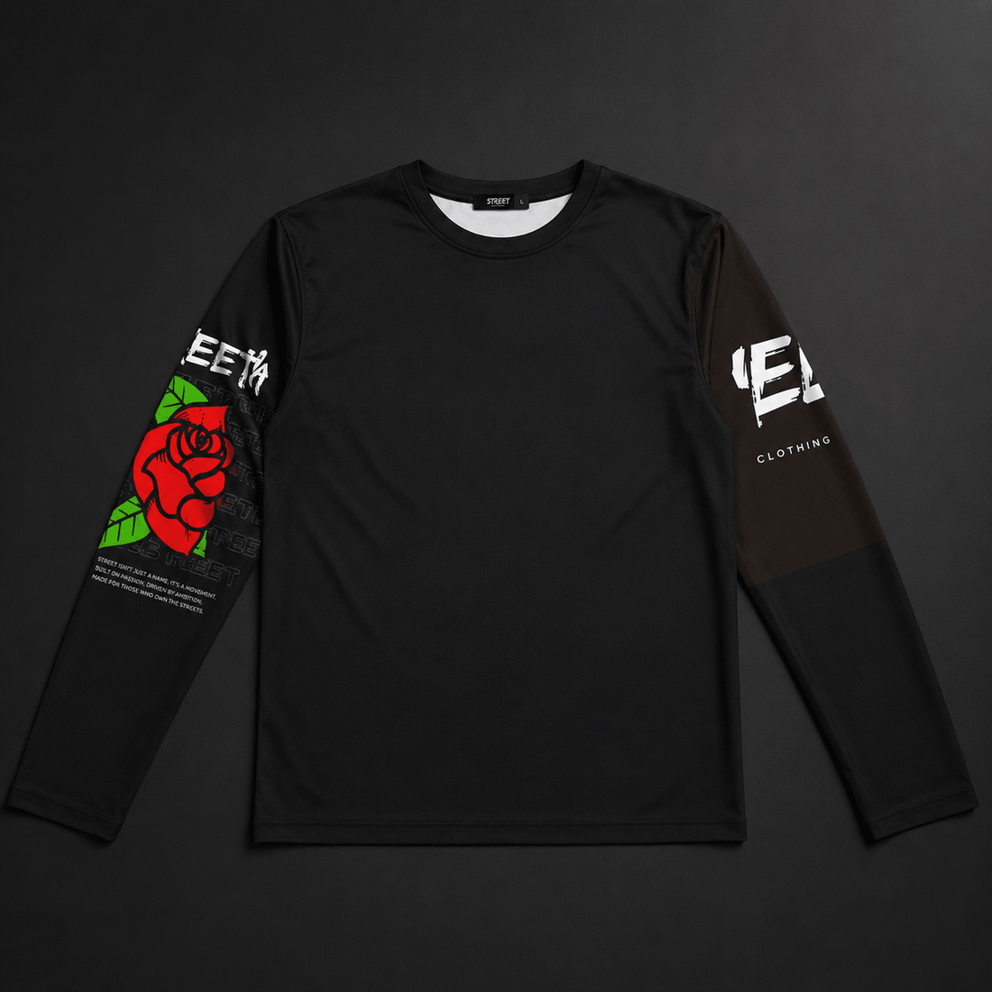 Rogue Script Long Sleeve – Bold Graphic Streetwear Shirt - LUNAE GLOW