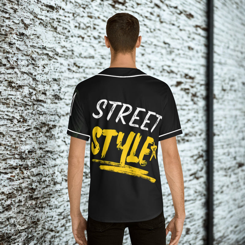 Street Style/ Crown Fashion Men's Baseball Jersey - LUNAE GLOW