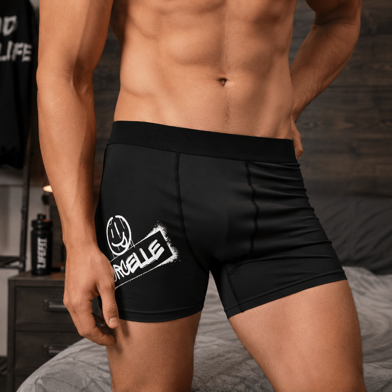 StreetCore Graphic Boxer Briefs – Lightweight Streetwear Underwear - LUNAE GLOW