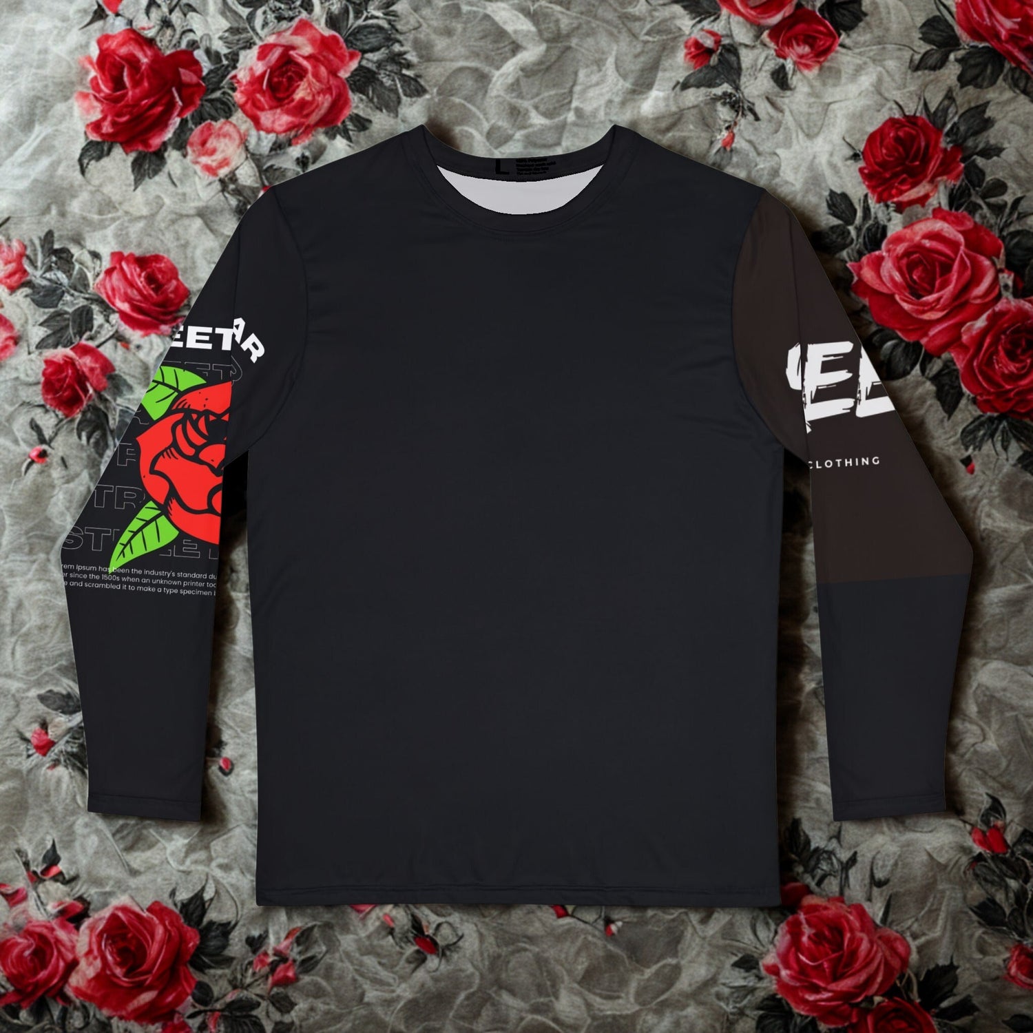 Streetwear/ rose collab Long Sleeve Shirt - LUNAE GLOW