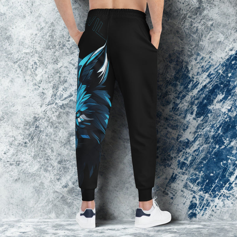 Street/Wolf Collab Design - Athletic Joggers - LUNAE GLOW