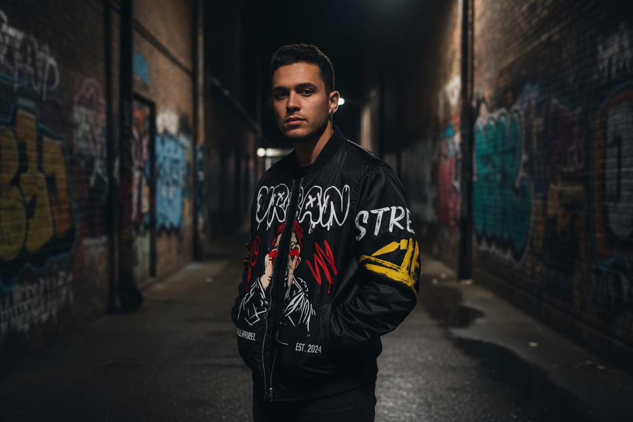 Urban Bomber Jacket Lifestyle Shot