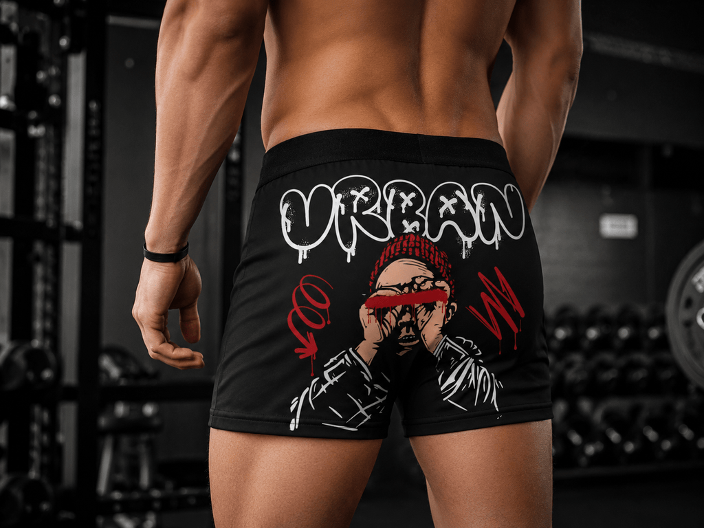 Urban Core Boxer Briefs – Street Art Graphic Underwear - LUNAE GLOW