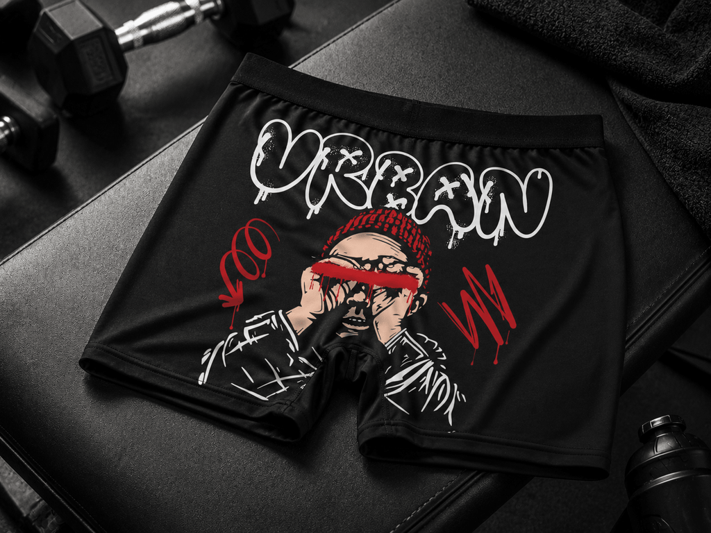 Urban Core Boxer Briefs – Street Art Graphic Underwear - LUNAE GLOW