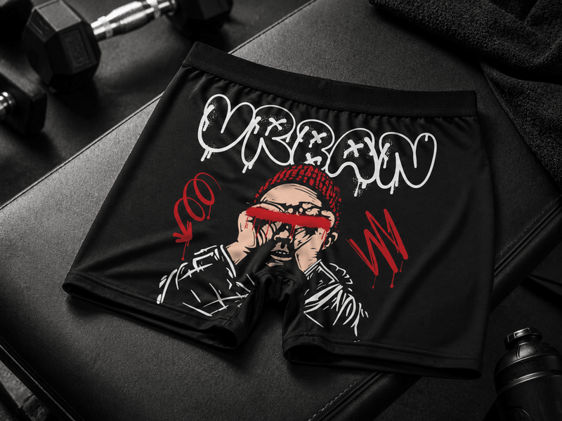 Urban Core Boxer Briefs – Street Art Graphic Underwear - LUNAE GLOW