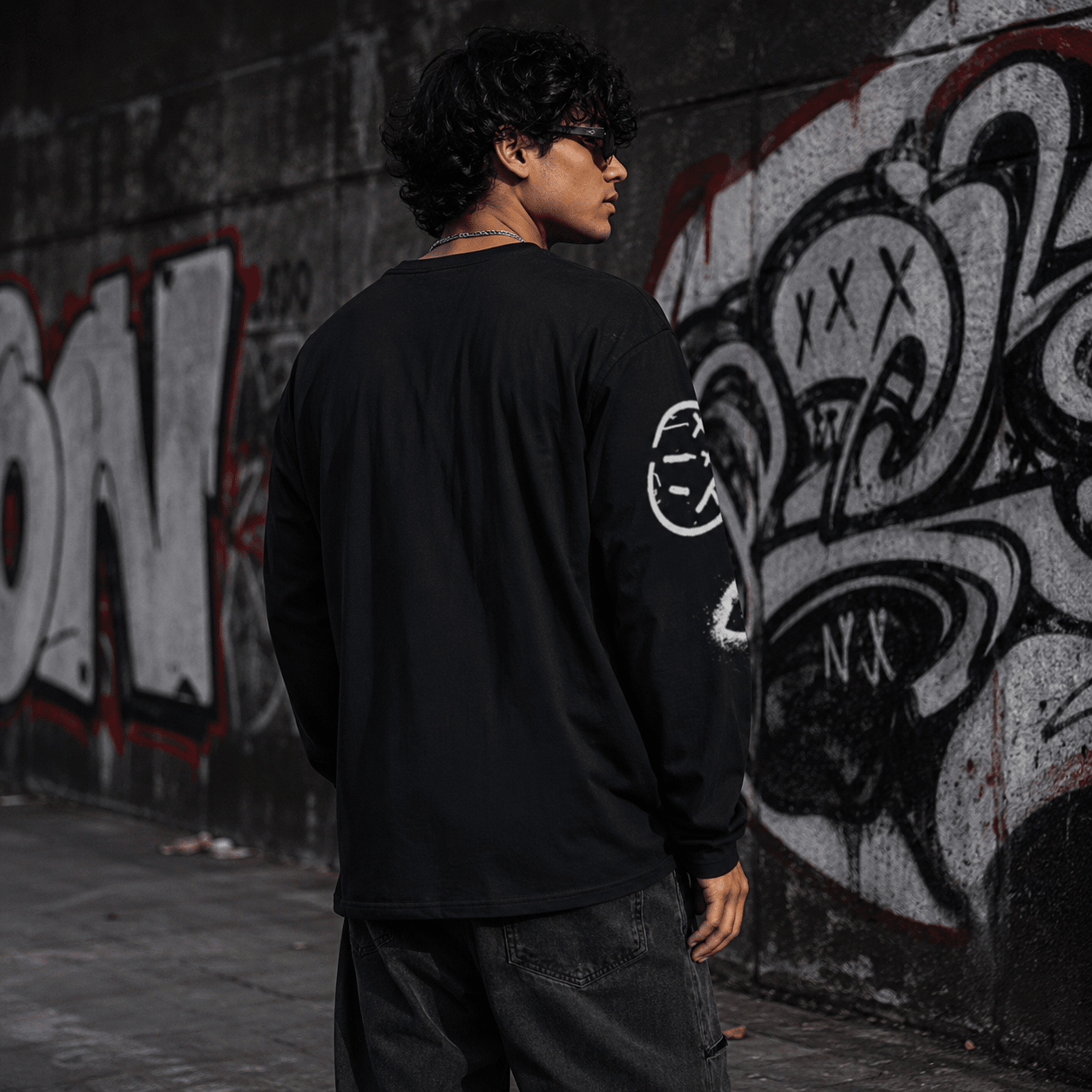 Urban Graff Long Sleeve – Street Art Graphic Shirt - LUNAE GLOW