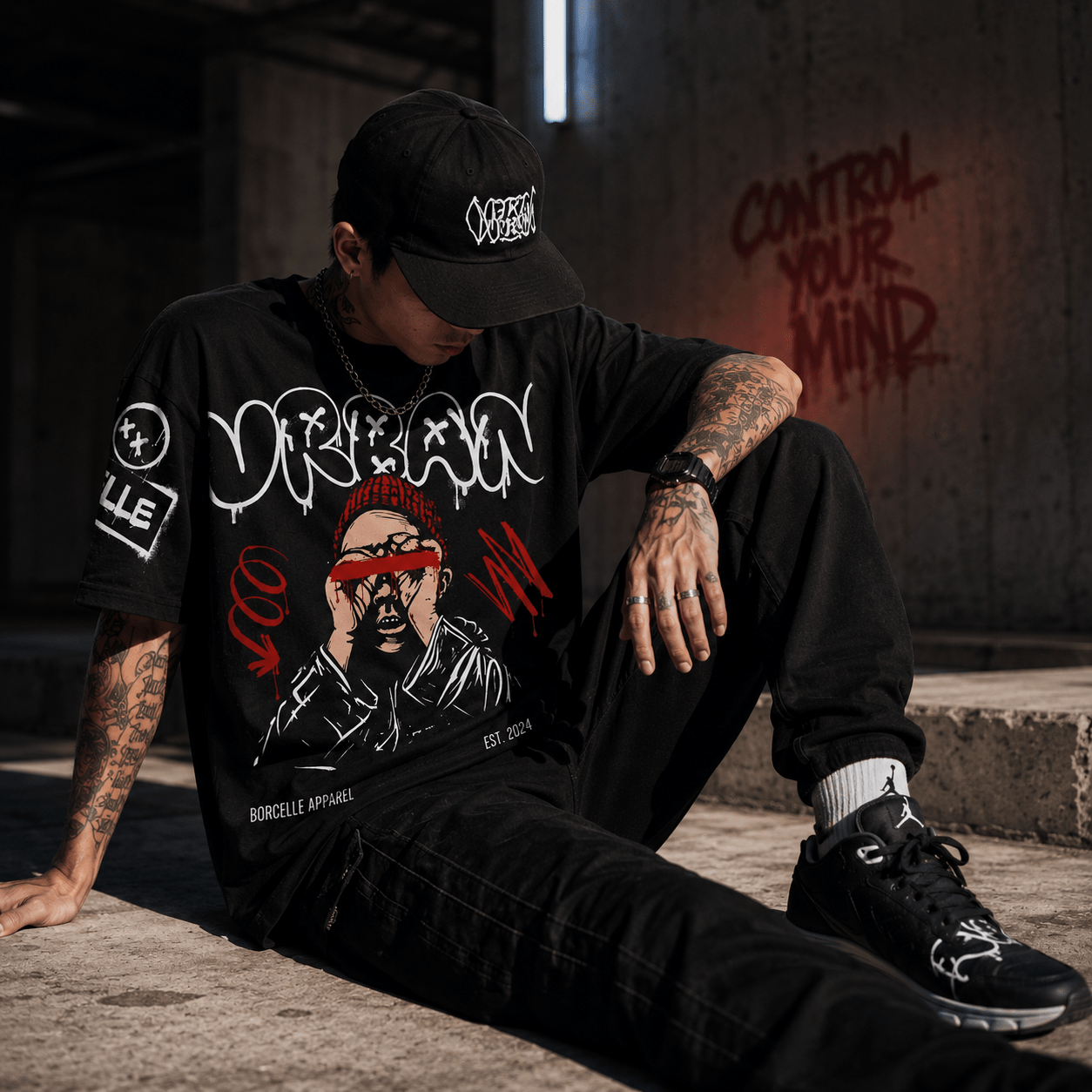 Urban Graff Tee – Street Art Graphic T-Shirt - LUNAE GLOW