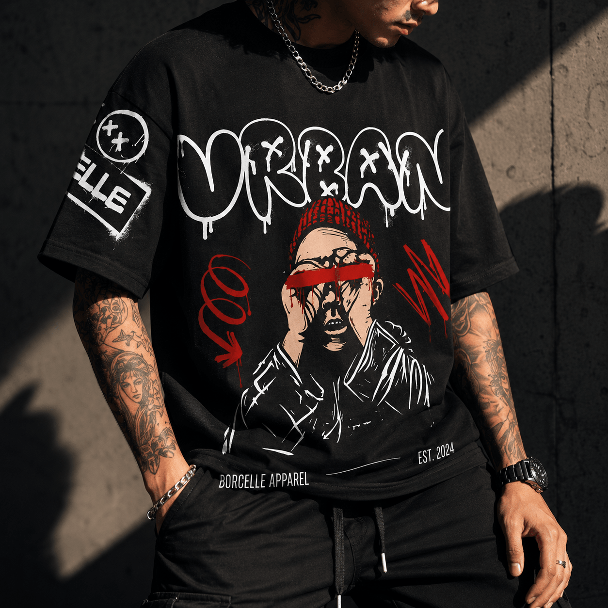 Urban Graff Tee – Street Art Graphic T-Shirt - LUNAE GLOW
