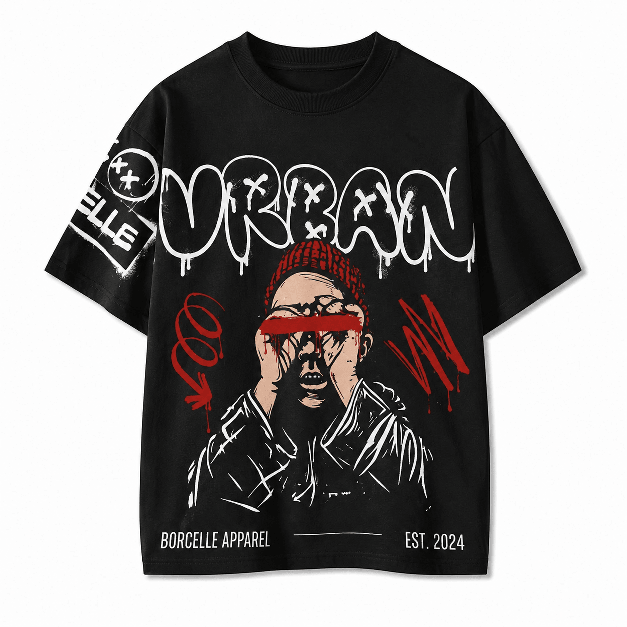 Urban Graff Tee – Street Art Graphic T-Shirt - LUNAE GLOW