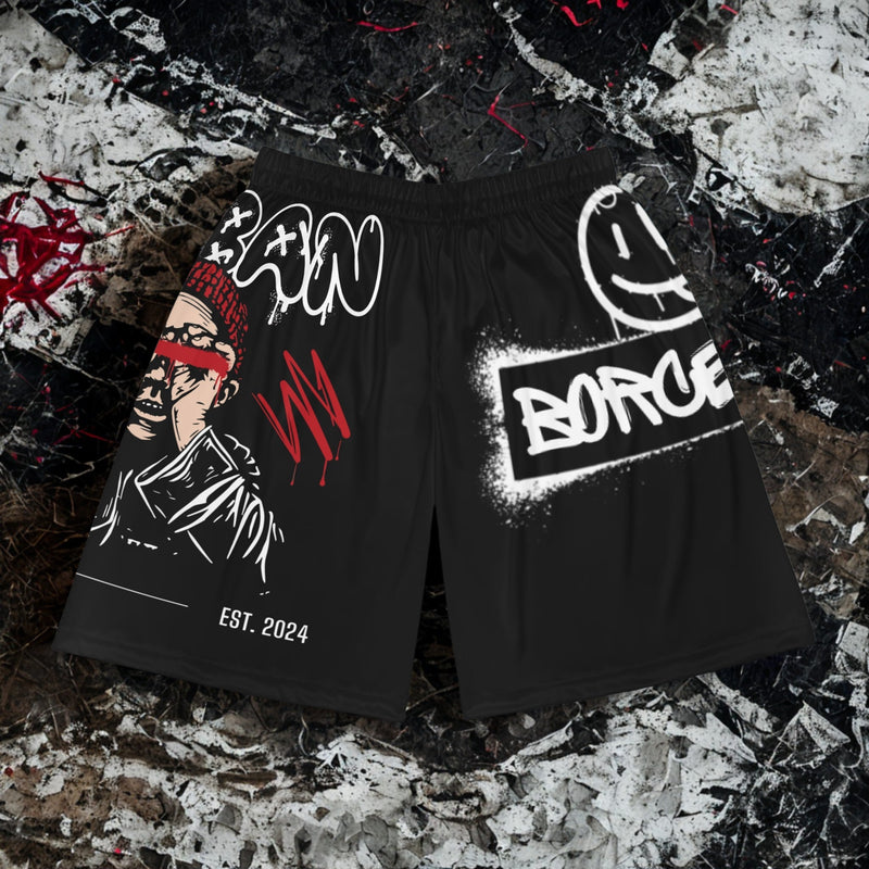 Urban/Borcelle Collab - Basketball Shorts - LUNAE GLOW